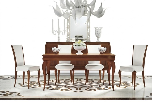 Luxus Esstisch Tische Ess Holz Modern Design Ausziehbar Esszimmer Italien