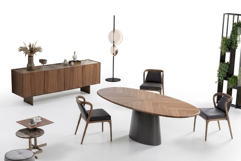 Luxus Esszimmer Set Esstisch mit Modernen Designen 6х Stuhle mit 2х Couchtische