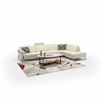 Luxus Garnitur Italien Sofa Leder Eck Couch Sitz Landschaft L Form Wohn