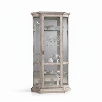 Luxus Holz Weiß Vitrine Anrichte Design Schränke Italienische Möbel