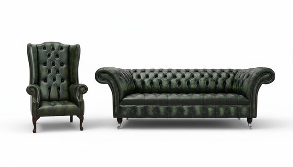 Luxus Klasse 3+1 Italienische Möbel Sofagarnitur Couch Sofa Neu