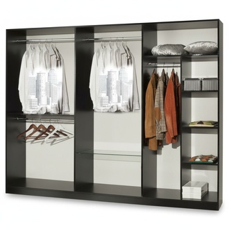 Luxus Deko Kleider Schrank Designer Hochglanz Kleiderschränke Möbel Wohnen