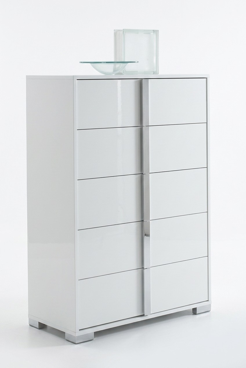 Luxus Kommode Hoch Schrank Kommoden Sidebaord Schränke Holz Weiß Italien Möbel