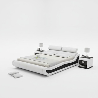 Luxus Leder Bett mit USB Polster Betten Doppel Ehe 140/160/180 LB8825