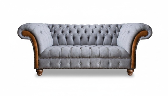 Luxus Modern Dreisitzer Sofa Couch Wohnzimmer Chesterfield Textil Möbel