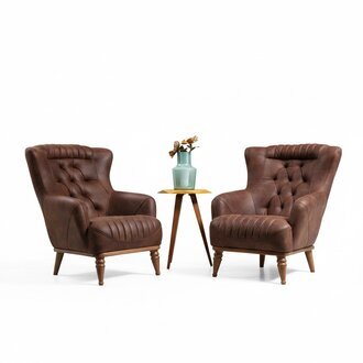 Luxus Möbel Design Sessel Modern Design Sessel Braun Wohnzimmer