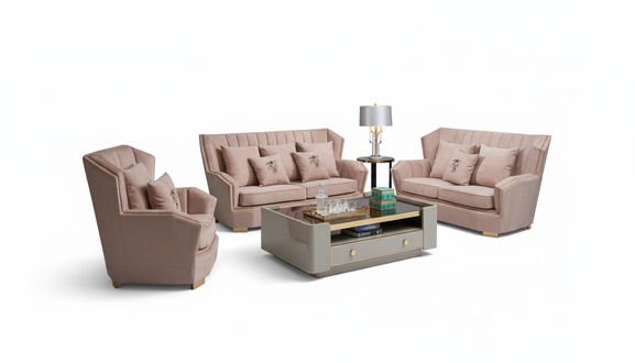Luxus Möbel Sofagarnitur Couch Sofa Polster 321 Sitzer Couchtisch Couchen