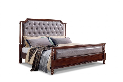 Luxus Schlafzimmer Bett Doppelbett Holz Polster Betten Bettrahmen Neu