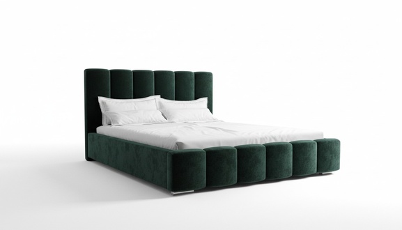 Luxus Schlafzimmer Bett Polster Design Luxus Grün Doppel Hotel Betten Neu