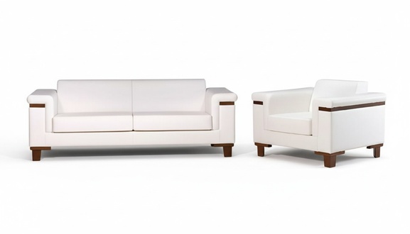 Luxus Sessel 1 Sitzer Couch Polster Sofa 2-Sitzer Luxus Textil Leder Design