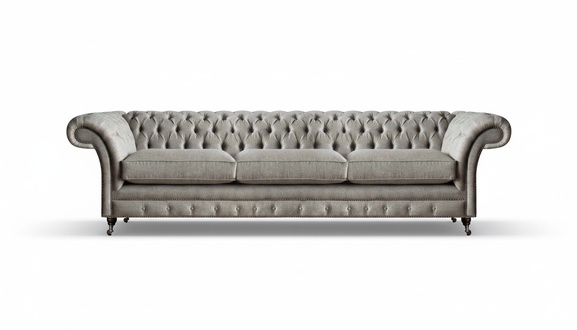 Luxus Sitzmöbel Design Chesterfield Sofa Dreisitze Wohnzimmer Couch Neu