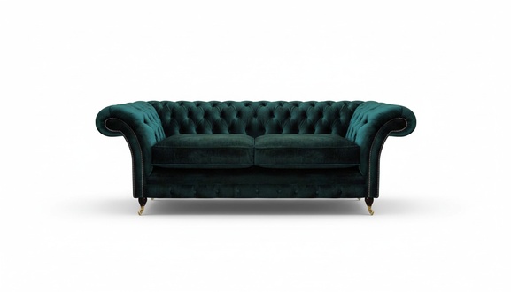 Luxus Sofa Zweisitzer Textil Couch Chesterfield Polstersitz Wohnzimmer