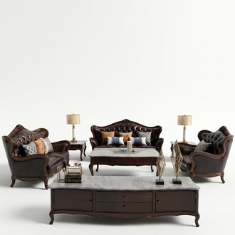 Luxus Sofagarnitur 3+1 Sitzer Garnitur Sessel Sofas Sitz Wohnzimmer
