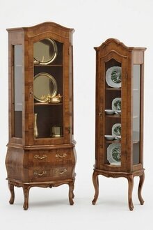 Luxus Vitrine Schrank Klassische Vitrinen Wohnzimmer Schränke Anrichte Holz