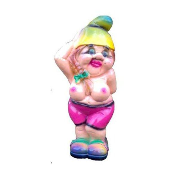 Garten Haus Dekoration Figur Statue Skulpturen Figuren Zwerg Erotischer