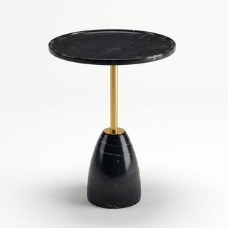 Marmor stilvolle Schwarz Beistelltisch Tisch luxuriöse modern Couchtisch Tische