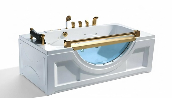 Massage Badewanne Whirlpool Spa Whirlwanne Hydromassagewanne 170x92 cm