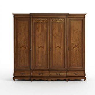 Massiv Holz Kleiderschrank Möbel Schrank Schlafzimmer Schränke Made in Italy
