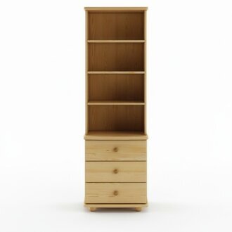 Massive Vitrine Echte Handarbeit Vollholz Schrank Holz Schränke Vitrinen Regal
