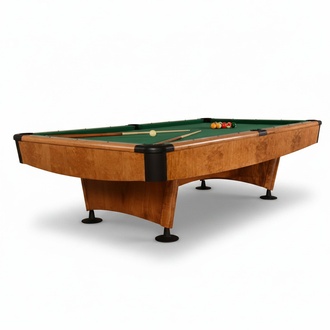 Pooltisch Billardtisch Braun Billardmöbel Freizeittisch Billard-Tisch 9ft