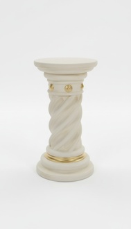 Medusa Säule Römische Säulen Marmor Antik Skulptur Figur Deko Dekoration