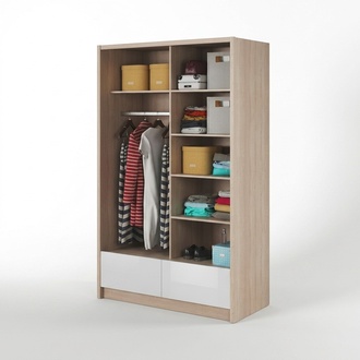 Mehrzweck Regale Schrank Regal Aufbewahrungs Kleiderschrank 130cm Garderobe