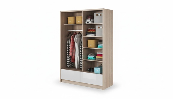 Mehrzweck Regale Schrank Regal Aufbewahrungs Kleiderschrank 150cm Garderobe