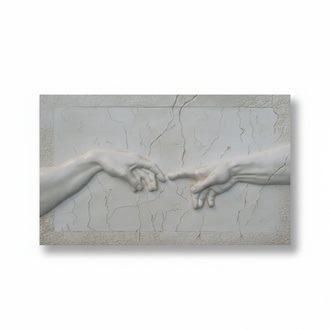 Michelangelo Buonarroti Skulptur Die Erschaffung des Adam Riefel Bild