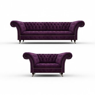 Modern Design Möbel 2x Sofas Polstermöbel Sofagarnitur Wohnzimmer