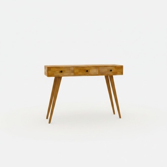 Modern Hochwertig Konsolentisch Braun Holztisch Wohnzimmer Designer Möbel