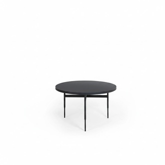 Modern Rund Beistelltisch Luxus Schwarz Möbel Design Einrichtung Holz