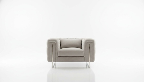 Modern Sessel Wohnzimmer Chesterfield Möbel Polster Einrichtung Textil