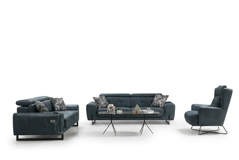 Modern Set 3 tlg Wohnzimmer Sofagarnitur Designer Sitzmöbel Polstersessel Neu
