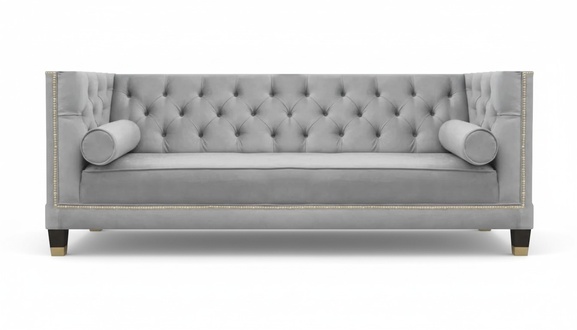 Modern Sofa Couch Dreisitze Wohnzimmer Polstermöbel Einrichtung Chesterfield