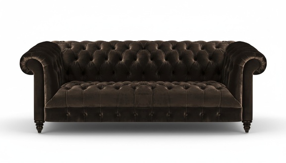 Moderne Braune Chesterfield Couch Designer Stoffsofas Edle Polster Möbel