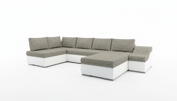Moderne Ecksofa Schlafsofa Bettfunktion Couch Polster Eckgarnitur Wohnlandschaft