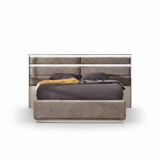 Moderne Grau Bett Design Doppelbett Luxus Schlafzimmer Polster Möbel Betten