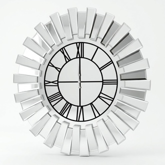 Moderne graue Wanduhr aus Holz für Zuhause und Büro