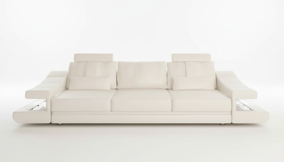 Moderne Sofas Holzdesign 3-Sitzer-Sofa mit Bett Features Luxus-Stil Sofa Möbel