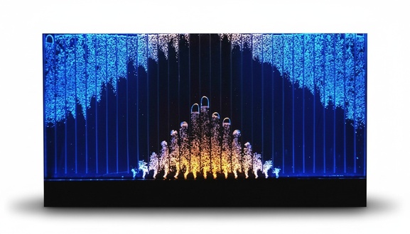 Moderne Trennwand Wasser Wände LED Wasserwand Dekorative Beleuchtete Wand