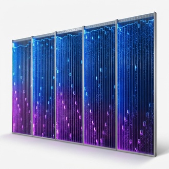 Moderne Trennwand Dekorative Wasser Wände LED Wasserwand Beleuchtete Wand