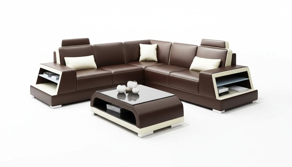 Moderne Wohnlandschaft Ecksofa Eckcouch Design Sofa Sitz Garnituren 2tlg Polster