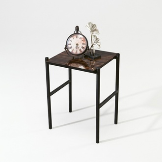 Moderner Brauner Beistelltisch Wohnzimmer Tisch Luxus Holz Stil Möbel