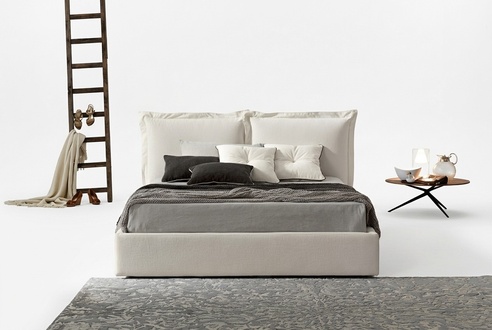 Modernes Design Hotel Bett XXL Betten Luxus Stil Doppel Textil 180x200cm
