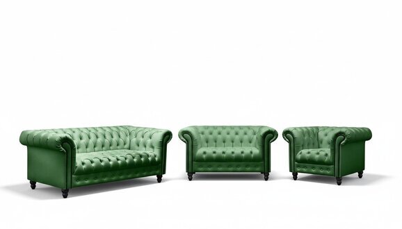 Modernes Designer Set 31 Sitzer Chesterfield Sofas Wohnzimmer Set