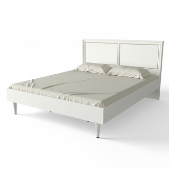 Modernes Polsterbett Bett Betten Bettgestell Doppelbett 160x200 Weiß Ehebett