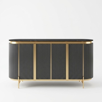 Modernes Sideboard Kommode Highboard Schrank Anrichte Hochglanz