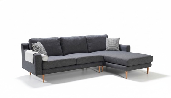 Modernes Stoffsofa Designer Eckcouch Wohnzimmer Textil L-Form Edle Couch