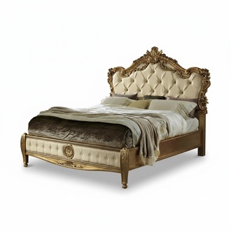 Möbel Bett Doppelbett Holz Schlafzimmer Design Betten Chesterfield Einrichtung
