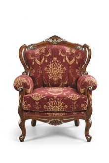 Möbel Stühle Art déco Design Sessel Textil Wohnzimmer Lounge Sessel
